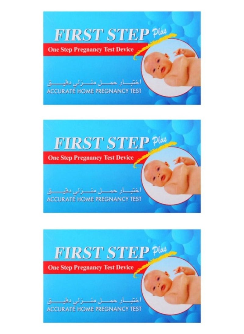 first PACK OF 3- One Step Pregnancy Test Device  - Image 1