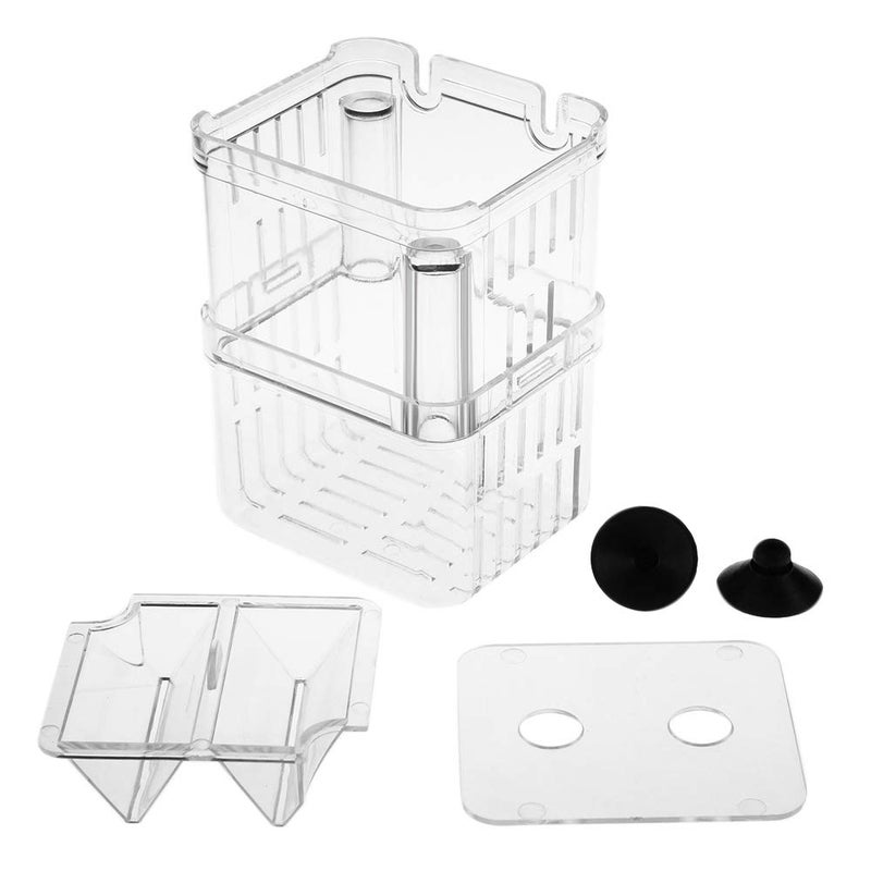Senzeal Aquarium Fish Breeder Box Plastic Fish Isolation Breeding Box Hatching Incubator Box for Baby Fishes Shrimp Clownfish Guppy - Image 5