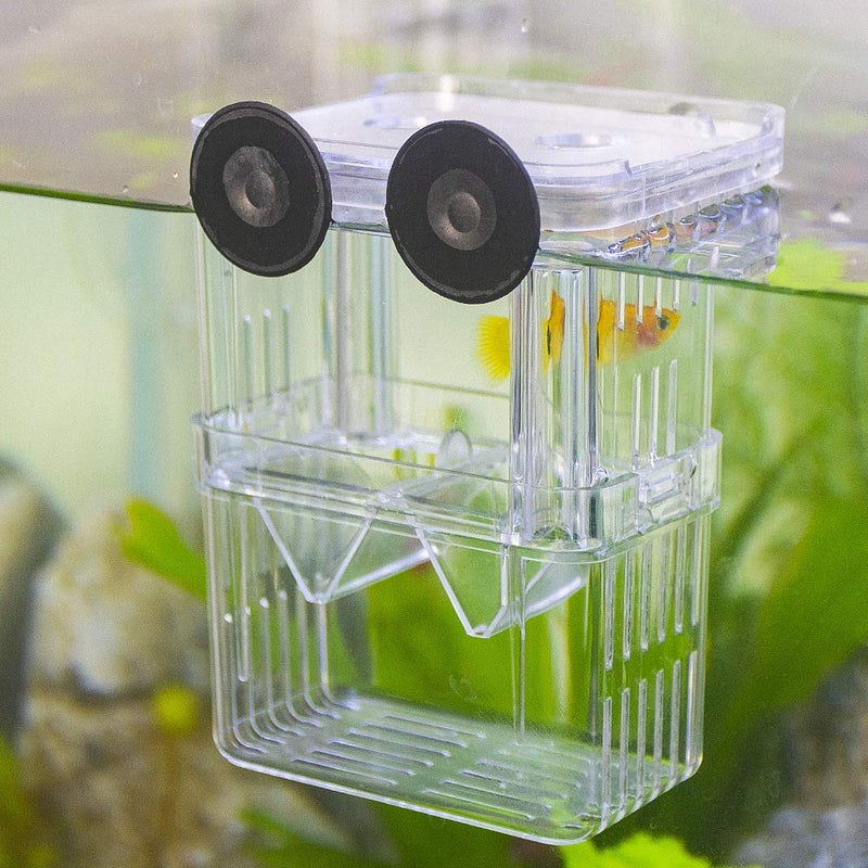 Senzeal Aquarium Fish Breeder Box Plastic Fish Isolation Breeding Box Hatching Incubator Box for Baby Fishes Shrimp Clownfish Guppy - Image 1