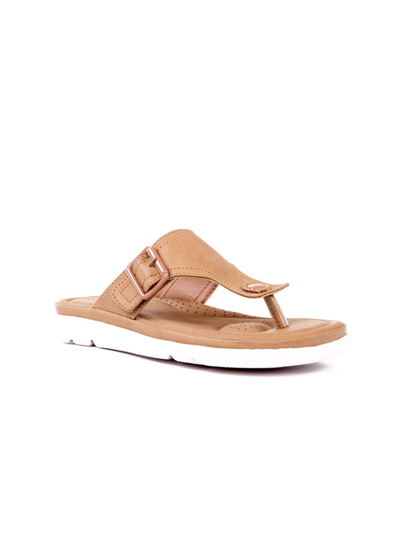 Bata Comfit T-Strap Flat Sandals - Image 2