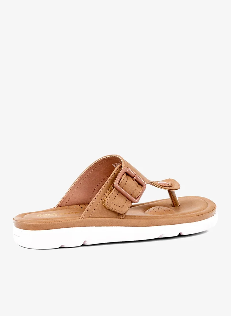 Bata  Comfit T-Strap Flat Sandals for Women | Best Price UAE