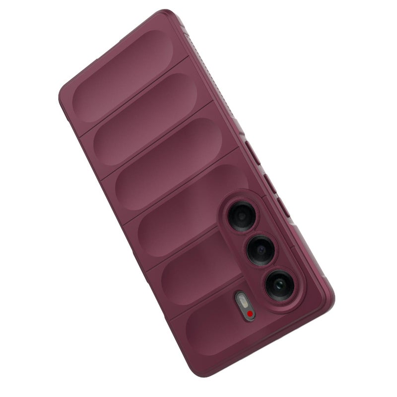 erorex For Tecno Camon 40 Pro 5G Global Magic Shield TPU + Flannel Phone Case(Purple) - Image 5