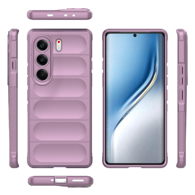 erorex For Tecno Camon 40 Pro 5G Global Magic Shield TPU + Flannel Phone Case(Purple) - Image 2