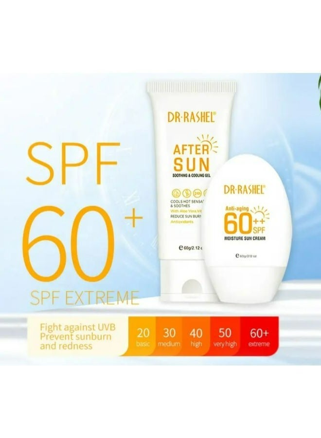 دكتور راشيل مجموعة ترطيب مقاومة لعلامات التقدم في السن وواقية من أشعة الشمس من قطعتين شفاف 120جرام - Image 3