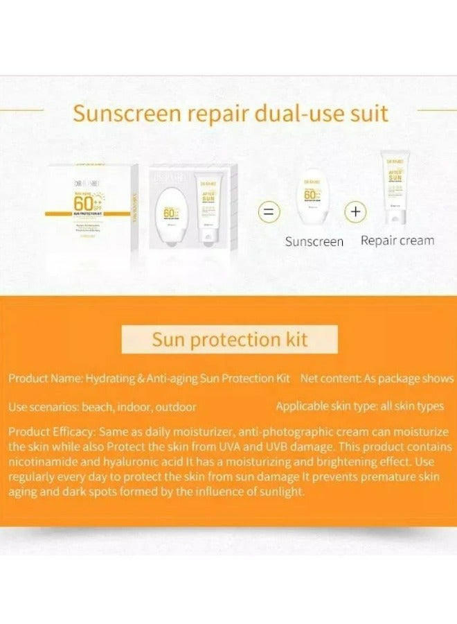 دكتور راشيل مجموعة ترطيب مقاومة لعلامات التقدم في السن وواقية من أشعة الشمس من قطعتين شفاف 120جرام - Image 5