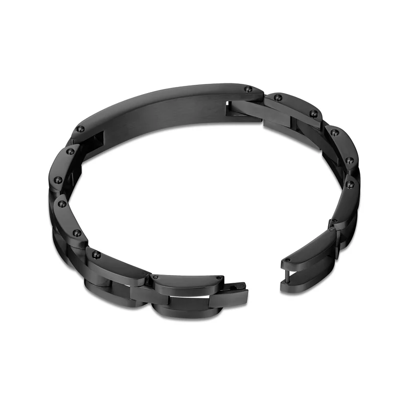 Ducati Force Black Stainless Steel Bracelet for Men