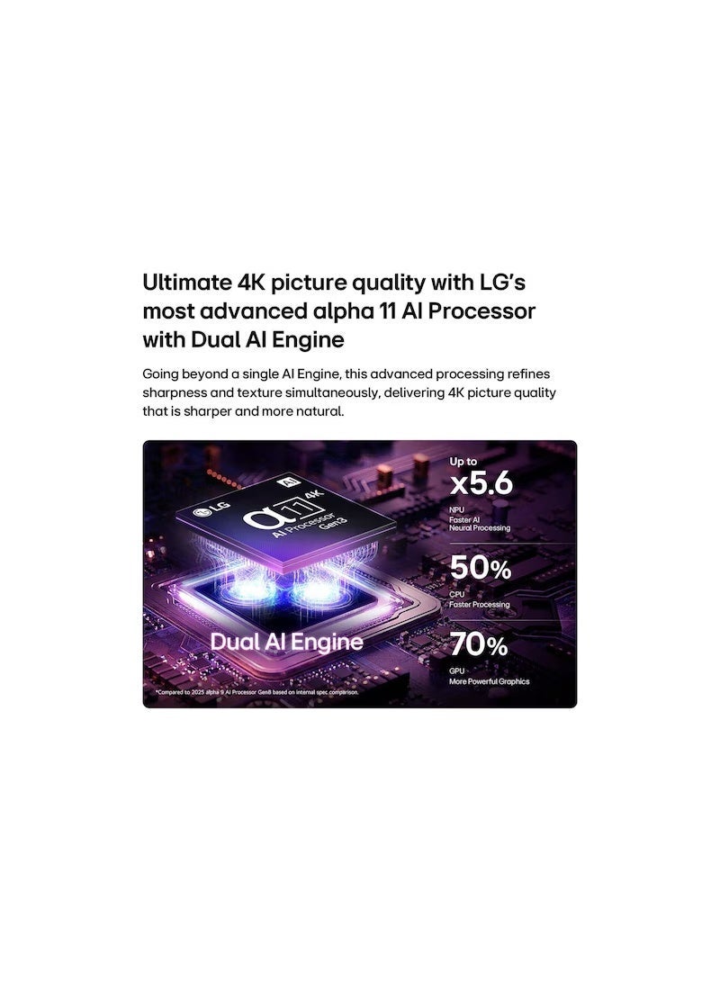 إل جي 55 inch LG OLED evo AI C6 4K UHD Smart TV OLED55CS6VA black - Image 5