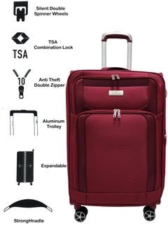 Track Suitcase Luggage Sets - Lightweight Expandable Suitcase set of 3 pieces - Trolley Bag for Travel with Spinner Wheels 4  - Image 2