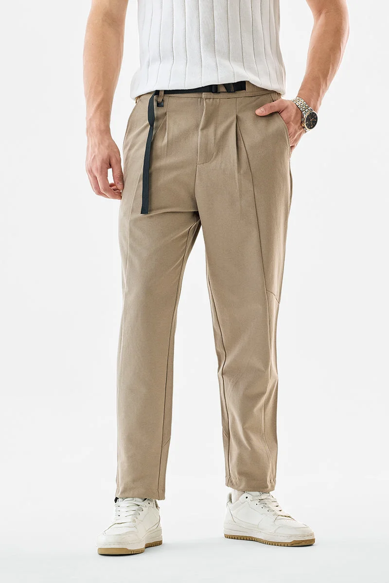 SNITCH بنطلون باراشوت بيج واسع