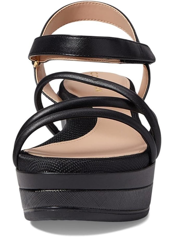 كول هان حذاء Cole Haan Grand Ambition Addison Flatform Wedge من الجلد الأسود مقاس 8.5 B (M) - Image 2