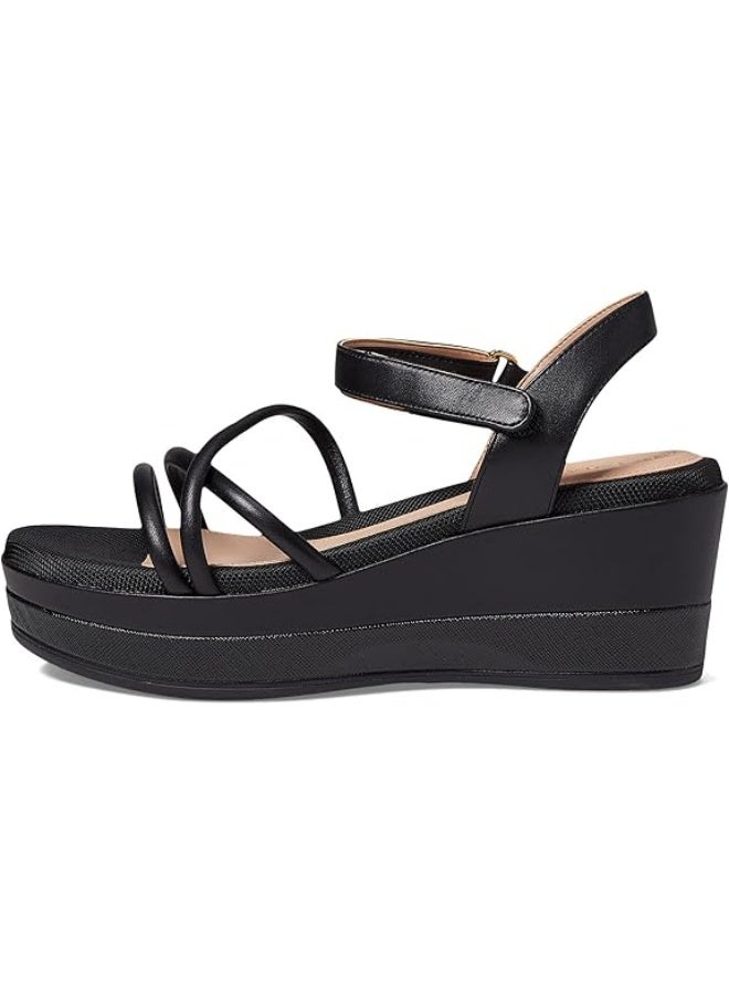 كول هان حذاء Cole Haan Grand Ambition Addison Flatform Wedge من الجلد الأسود مقاس 8.5 B (M) - Image 4