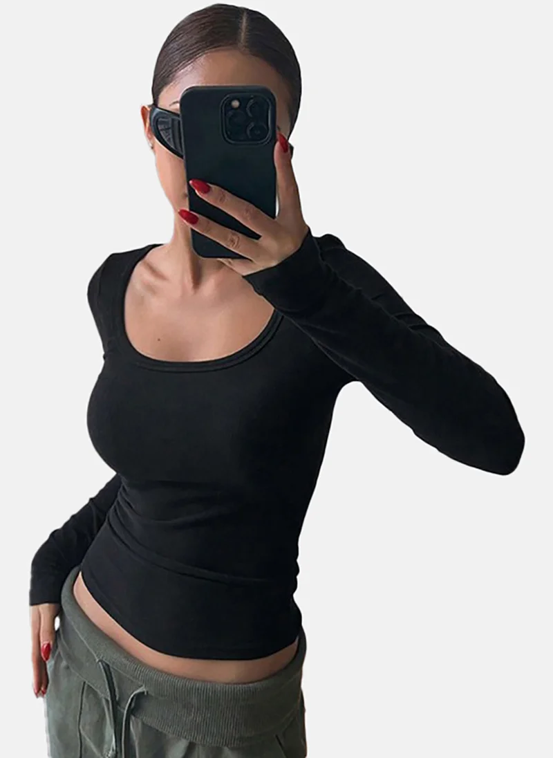 YUNIQEE Women Crop Fitted Top