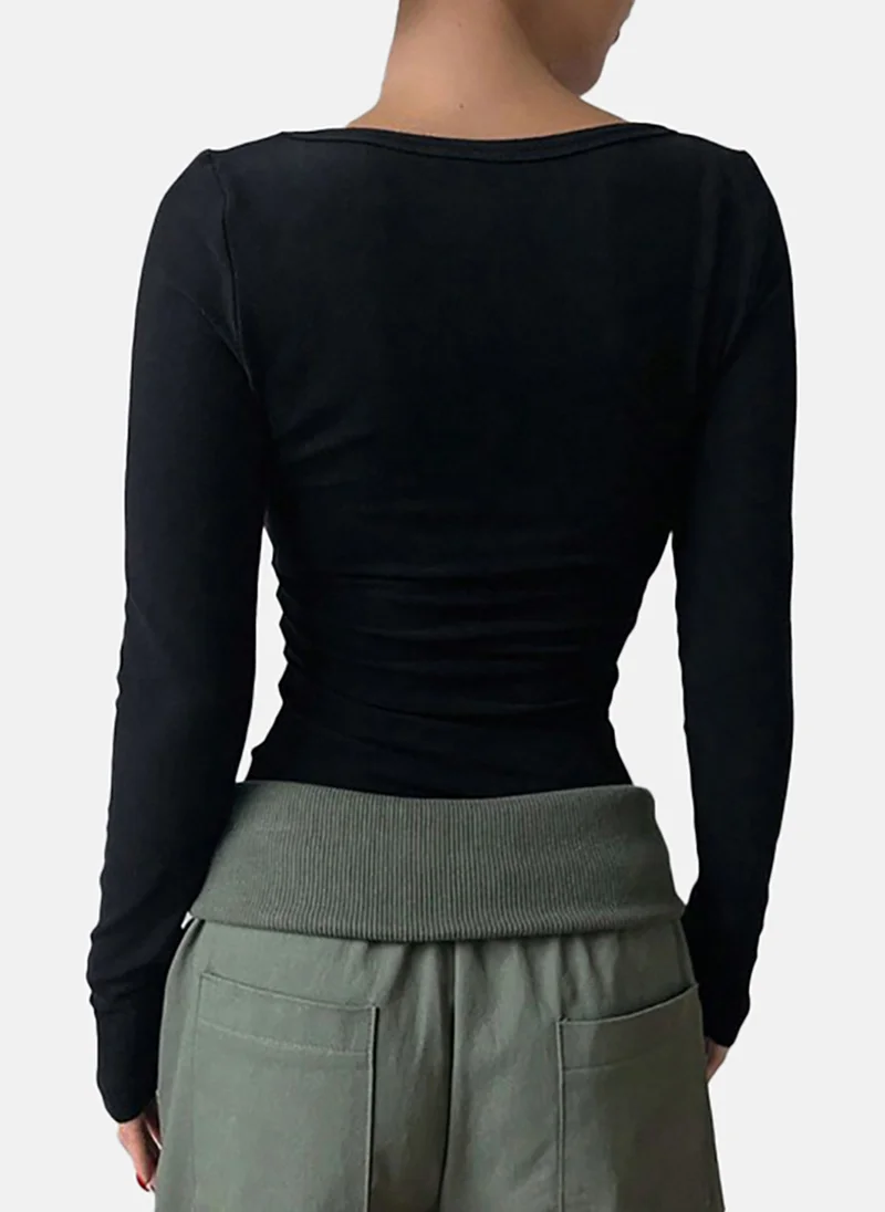 YUNIQEE Women Crop Fitted Top
