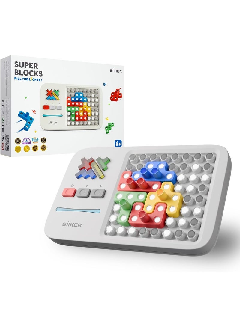 GiiKER Super Blocks Pattern Matching Puzzle Games, Original 1000+ Challenges Brain Teaser Toys for Kids & Teens, Family Day Brain Game Toy, Suitable for Birthday Gifts for Boys Girls, Travel Games for Road Trips - Image 1