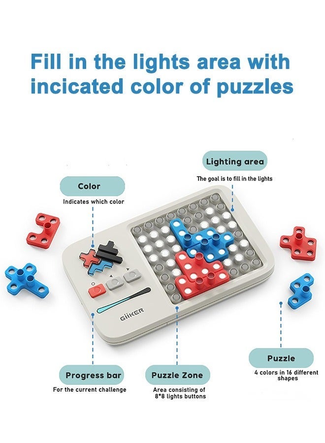 GiiKER Super Blocks Pattern Matching Puzzle Games, Original 1000+ Challenges Brain Teaser Toys for Kids & Teens, Family Day Brain Game Toy, Suitable for Birthday Gifts for Boys Girls, Travel Games for Road Trips - Image 3