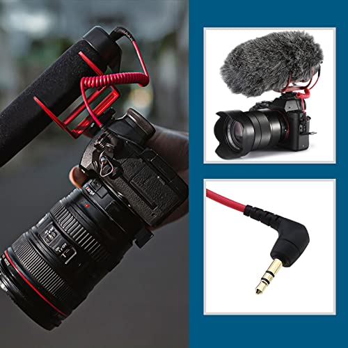 Create idea 3.5mm Microphone Cable Replacement Compatible with Rode Wireless Go VideoMic GO 2/ VideoMicro 3.5mm Male to Male TRS to TRS Audio Microphone Aux Mic Cable - Image 3