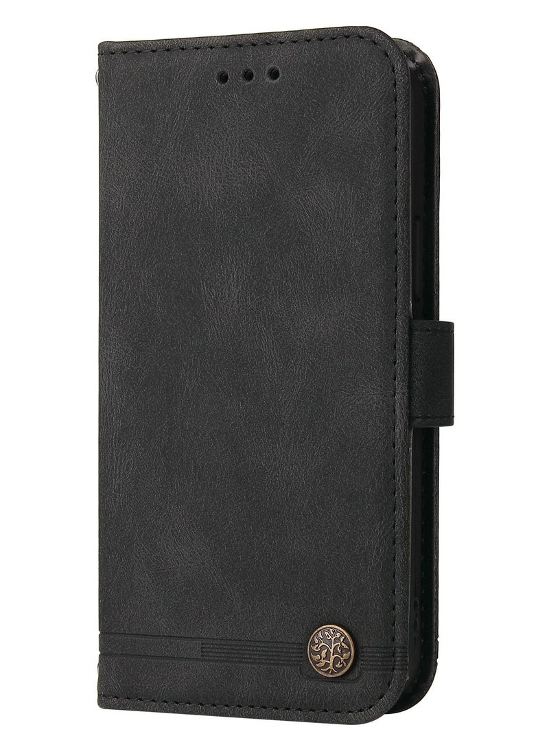 Suteni Flip Cover Leather Hidden Card Slots Phone Case for iPhone - Image 1