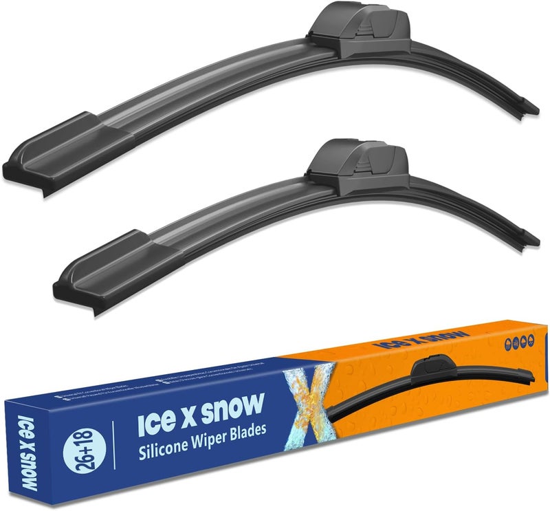 icexsnow Ice X Snow Silicone Wiper Blades 26"+18" - Image 1