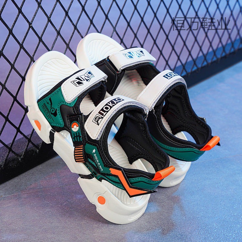 Fujian Big Manufacturers Boys Sandals 2023 New Children'S Summer Sports Sandals Non-Slip Middle And Big Children Boys Students - Image 5