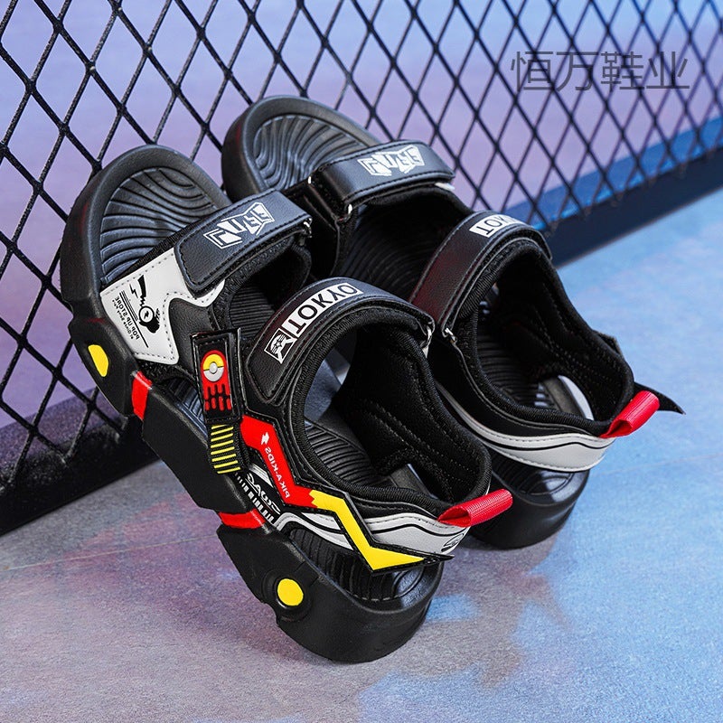 Fujian Big Manufacturers Boys Sandals 2023 New Children'S Summer Sports Sandals Non-Slip Middle And Big Children Boys Students - Image 3