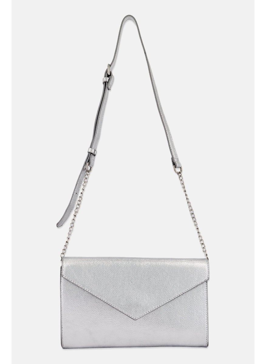 Women Solid Cross Body Bag 19 x H 28 x L 4 x W cm, Silver - pzsku/Z26C33704677546ABFAFDZ/45/_/1737642467/e0e2a94f-0101-46bf-b0a2-cfdd08bc0d28