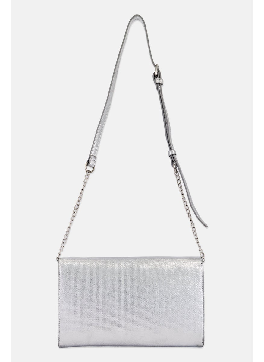 Women Solid Cross Body Bag 19 x H 28 x L 4 x W cm, Silver - pzsku/Z26C33704677546ABFAFDZ/45/_/1737642471/6bc5c641-7f75-4897-8dc4-c3d0ec265b9f