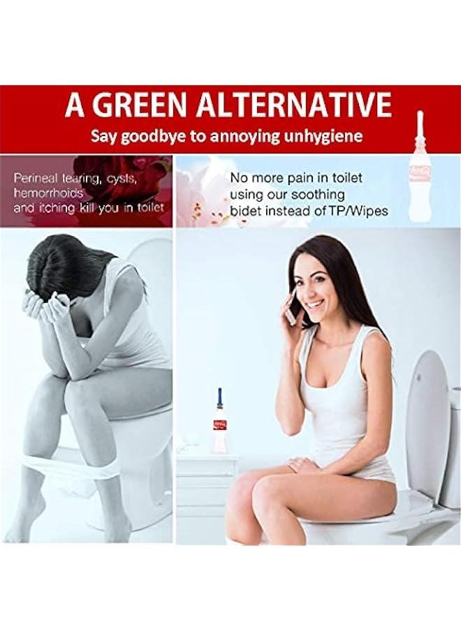 MOXO 2  Portable Bidet for Toilet Universal Travel Bidet Spray for Pregnant Woman Baby Wholesome  Personal Hand Wash Pump for Hemorrhoids Outdoor Hotel Blue Green  - Image 4