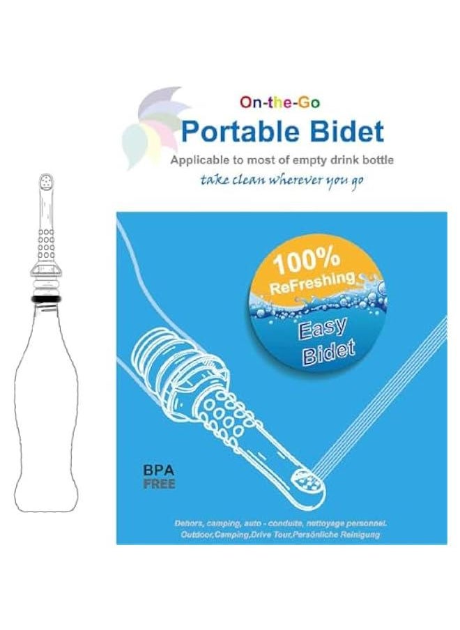 MOXO 2  Portable Bidet for Toilet Universal Travel Bidet Spray for Pregnant Woman Baby Wholesome  Personal Hand Wash Pump for Hemorrhoids Outdoor Hotel Blue Green  - Image 5