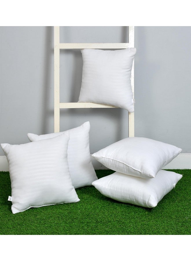 HFI HFI UrbanArts Virgin Microfiber Cushion Fillers - Pack of 5 Pcs, 20 x 20 Inches, White, Hotel Quality | Odourless & Dust Mite | Cushions for Sofa, Cushions for Bed, Sofa Pillow, Cushion Pillows - Image 1