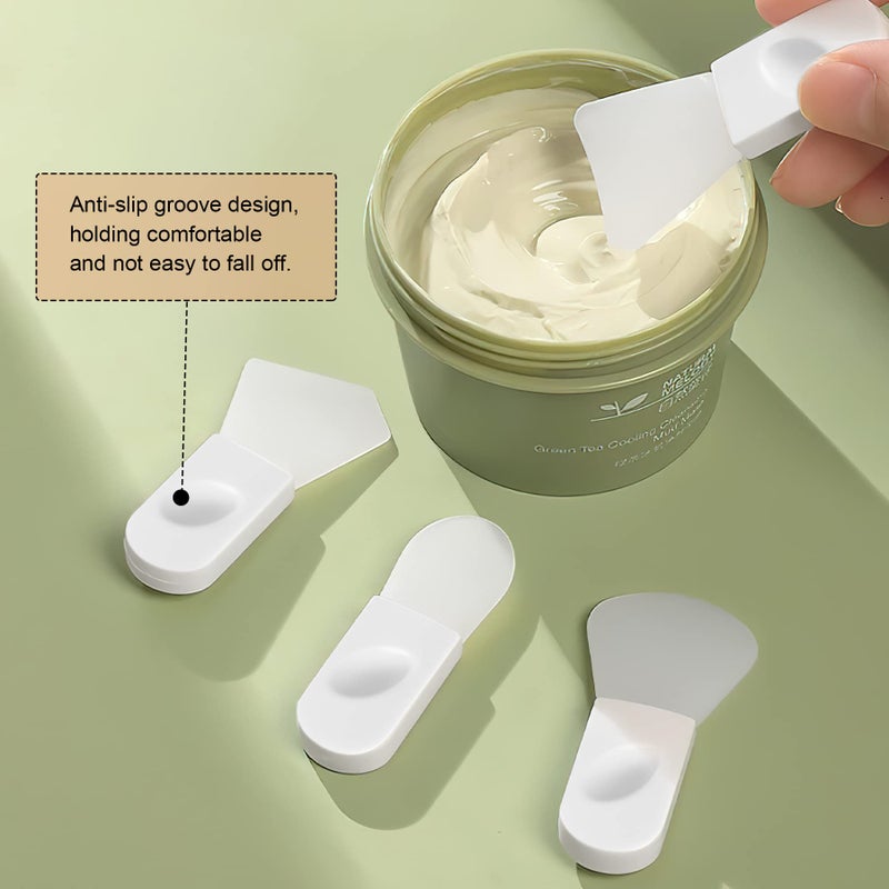 Philbinden 4PCS Face Mask Applicator Brushes, Philbinden Soft Silicone Face Mask Brush Portable Makeup Spatula for Cosmetic Mask, Mud, Clay Mask, Eye Mask, Body Lotion - Image 5