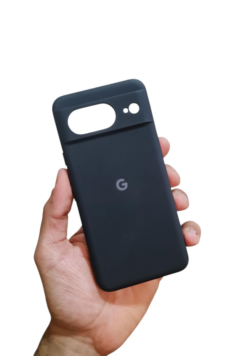 Compatible with Back silicone case For Google Pixel 8 - Black