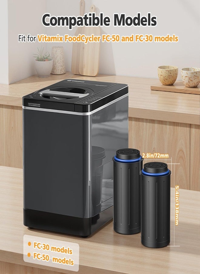 isinlive 4 PACK FC-50 Replacement Filters Compatible with Vitamix FoodCycler Composter FC-50 and FC-30 Models - Image 2