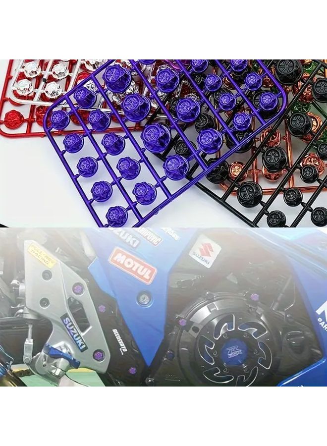 30 Pcs Multicolored Motorcycle Hexagon Engine Nut Cap Bolts Universal Car Valve Cover Body Modification Accessories - Image 3