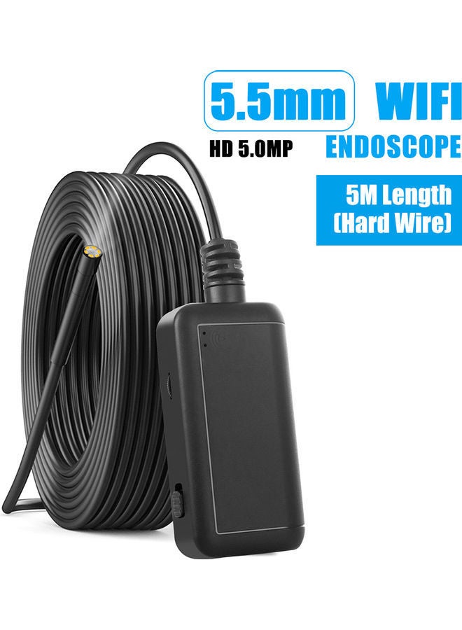 NIBEMINENT F220 5.5mm Industrial Endoscope 5m Hard Wire Black 13.50X5.50X13.00cm - Image 1
