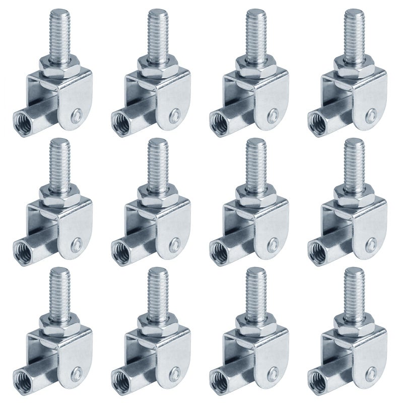 eoere 12 PCS 3/8" Swivel Joint Connector, Adjustable Swivel Attachment Thread Rod Hanger - Image 3