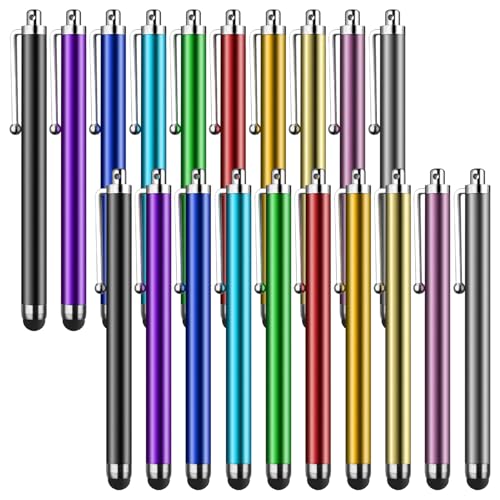 SLKIJDHFB Stylus Pens for Touch Screens,SLKIJDHFB 20 Pack Universal Capacitive Touch Screen Pens for iPad,Tablets,Samsung Galaxy,Smartphones,All Universal Touch Screen Devices - Image 1
