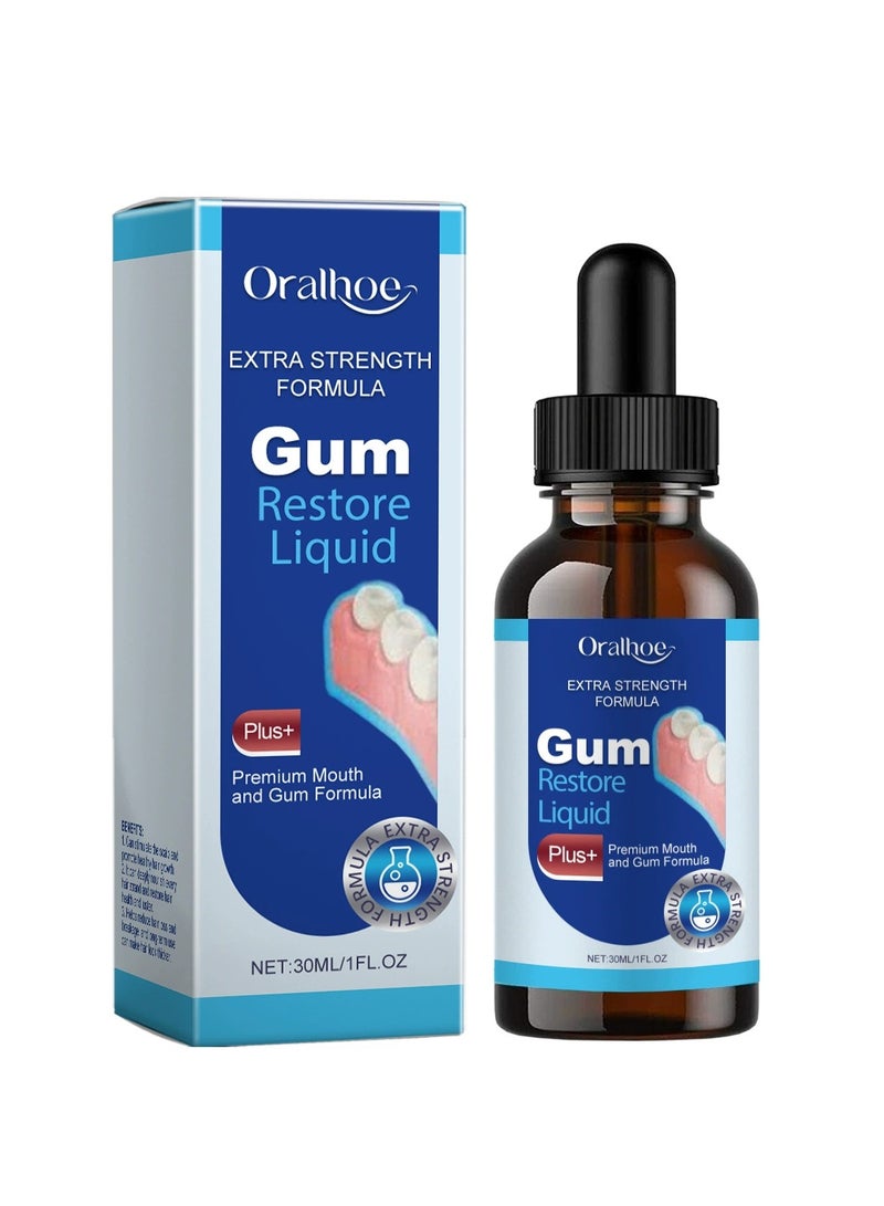 أورالحوي مصل علاج اللثة ، جل إصلاح اللثة سعة 30 مل ، مصل علاج اللثة ، مصل اللثة ، غسول الفم المنعش للأسنان ، تنظيف الأسنان بعمق ، غسول الفم لاستعادة اللثة للعناية بالفم - Image 1
