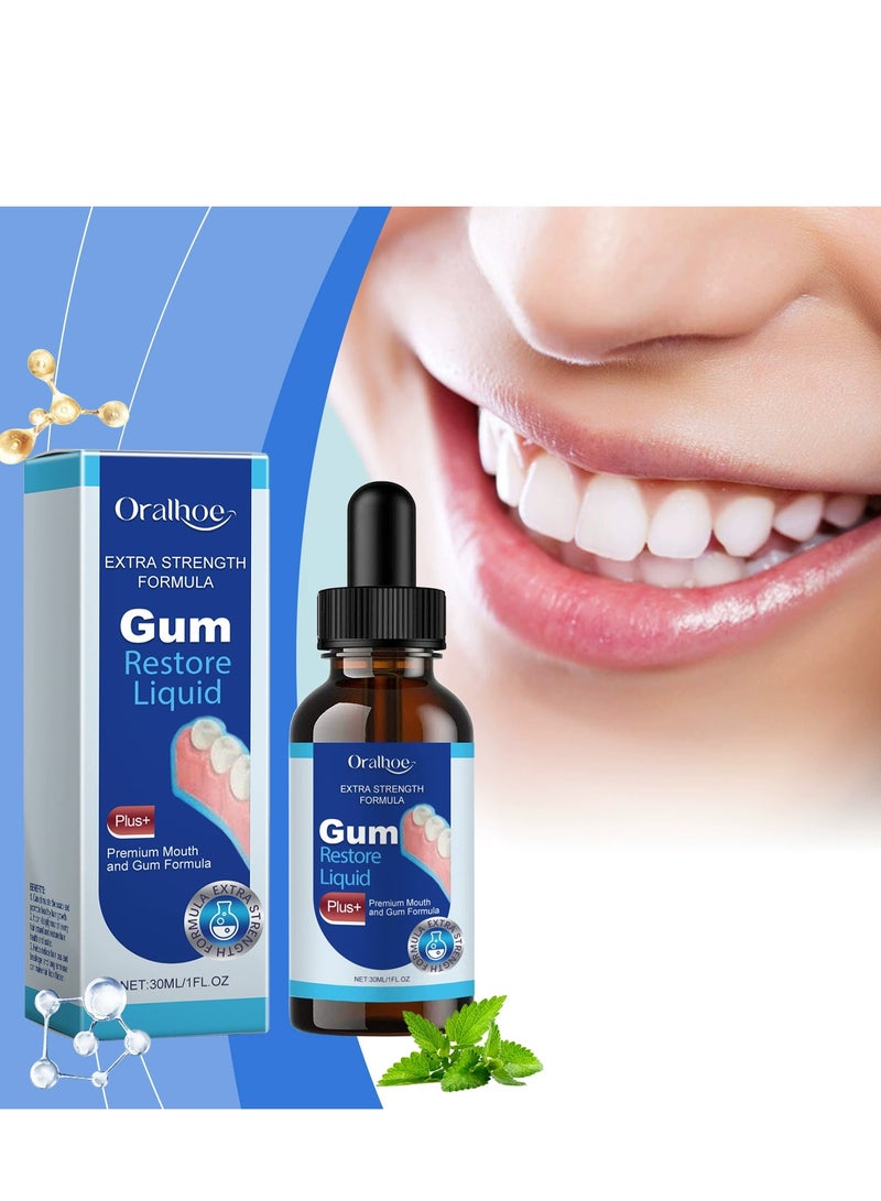 أورالحوي مصل علاج اللثة ، جل إصلاح اللثة سعة 30 مل ، مصل علاج اللثة ، مصل اللثة ، غسول الفم المنعش للأسنان ، تنظيف الأسنان بعمق ، غسول الفم لاستعادة اللثة للعناية بالفم - Image 2