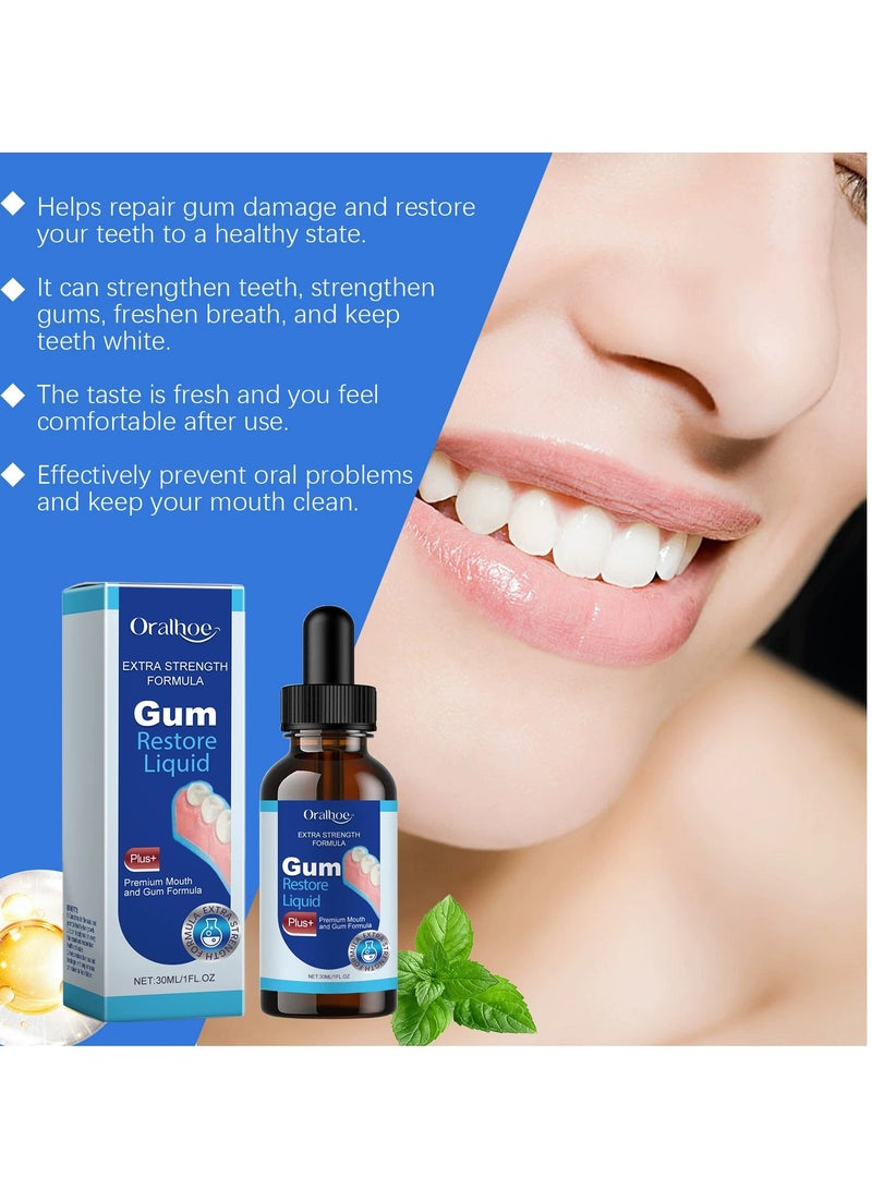 أورالحوي مصل علاج اللثة ، جل إصلاح اللثة سعة 30 مل ، مصل علاج اللثة ، مصل اللثة ، غسول الفم المنعش للأسنان ، تنظيف الأسنان بعمق ، غسول الفم لاستعادة اللثة للعناية بالفم - Image 5