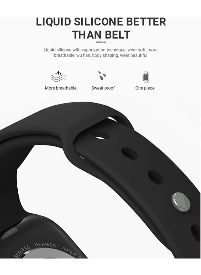 O Ozone Silicone Sport Bands For Apple Watch Series 10 | 9 | 8 | 7 | 6 | SE | 5 | 4 | 3 | 2 1, 38/40/41/42mm, Soft Silicone  Replacement Band  -Multicolor - Image 3