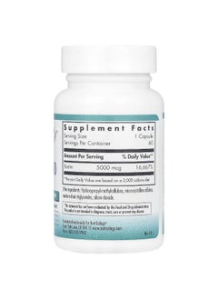 Nutricology Nutricology, Biotin 5000, 5,000 mcg , 60 Vegetarian Capsules  - Image 2