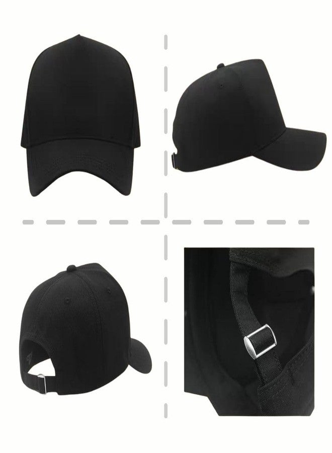 FASHIXD Oversize XXL Trucker Hat for Men Big Head Hats High Crown Baseball Cap Adjustable 23.6"-25.6" (US, Alpha, One Size, Black) - Image 2