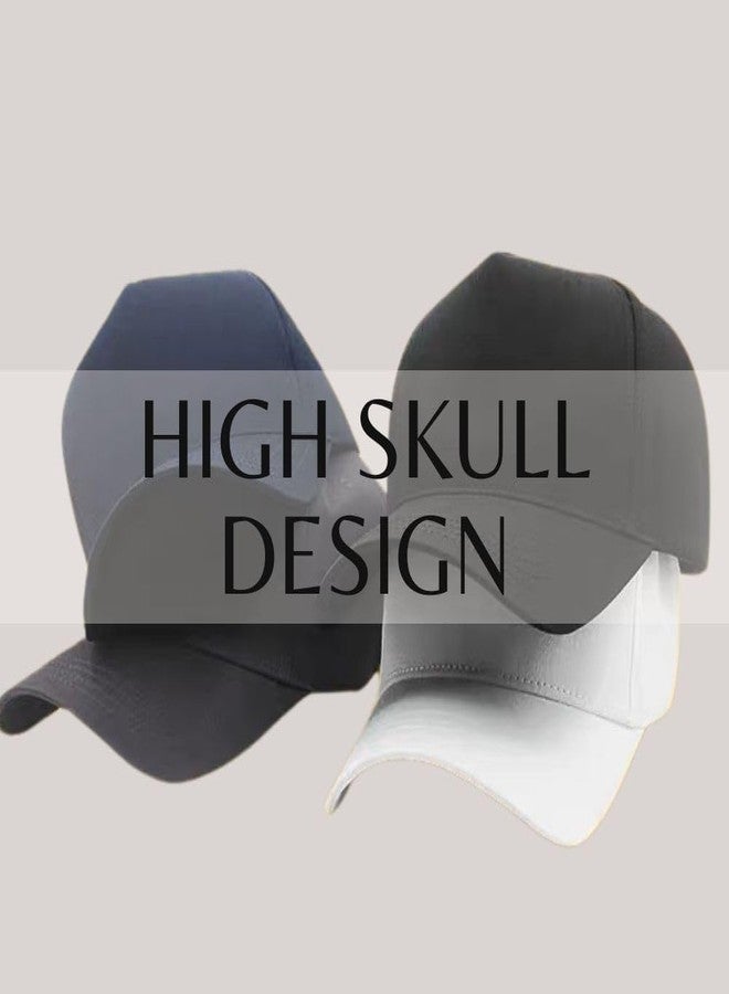 FASHIXD Oversize XXL Trucker Hat for Men Big Head Hats High Crown Baseball Cap Adjustable 23.6"-25.6" (US, Alpha, One Size, Black) - Image 5