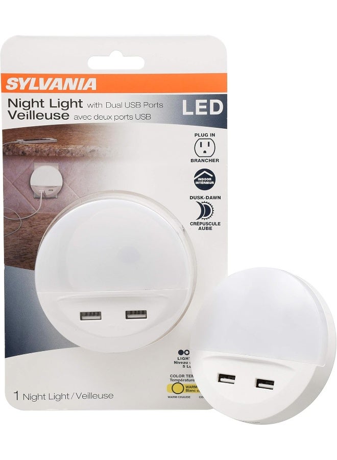 LEDVANCE SYLVANIA LED Night Light with Dual USB Ports - Image 1