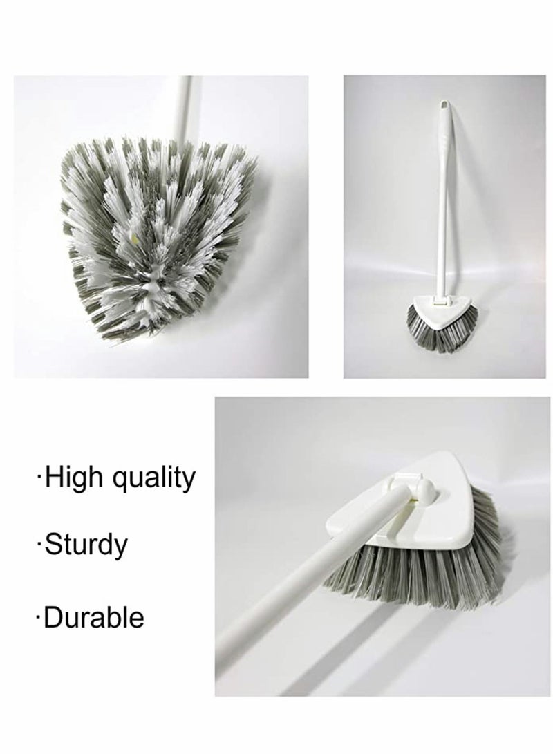 واي آند دي Triangle Design Floor Scrubbing Brush with Good Grib Stiff Bristles Cleaning Tools for Home Bathroom Tile Tub Wall Kitchen - Image 2
