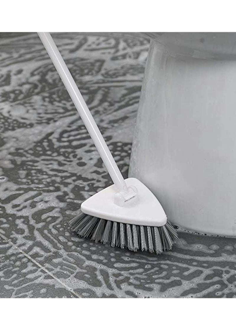 واي آند دي Triangle Design Floor Scrubbing Brush with Good Grib Stiff Bristles Cleaning Tools for Home Bathroom Tile Tub Wall Kitchen - Image 3