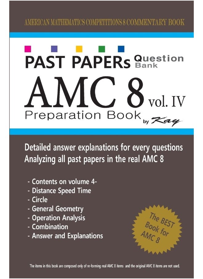 Past Papers Question Bank AMC8 [volume 4]: amc8 math preparation book 