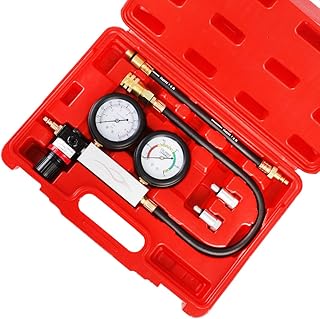 JIFETOR JIFETOR Cylinder Leak Down Tester Kit, Professional Dual Pressure Gauges Engine Compression Leakdown Detector Leakage  - Image 1