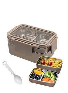 INFOSUN Bento Lunch Box for Adults & kids, Reusable Stainless Steel ...