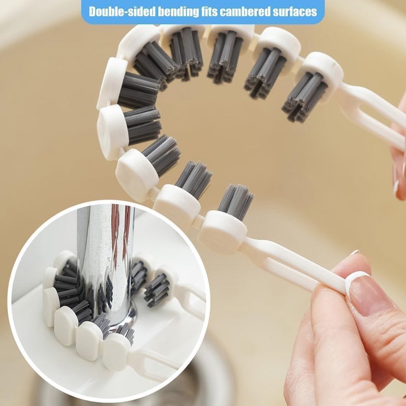 Homcoyz Crevice Cleaning Brush Multifunctional Gap Tool Flexible Bendable Brush for Bathroom Kitchen Faucets Corners Tap Household Cleaning Supplies  - Image 3